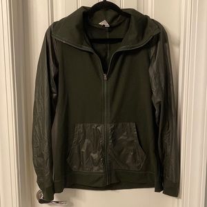 Under Armour Women’s military green athletic zip-up